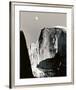 Moon and Half Dome-Ansel Adams-Framed Art Print