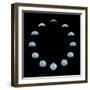 Moon and it's Phases-oriontrail2-Framed Art Print