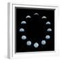 Moon and it's Phases-oriontrail2-Framed Art Print