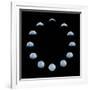 Moon and it's Phases-oriontrail2-Framed Art Print