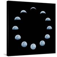 Moon and it's Phases-oriontrail2-Stretched Canvas