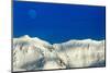 Moon and Mountain Peaks, Antarctica-Paul Souders-Mounted Photographic Print