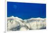 Moon and Mountain Peaks, Antarctica-Paul Souders-Framed Photographic Print