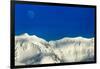 Moon and Mountain Peaks, Antarctica-Paul Souders-Framed Photographic Print