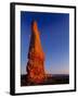 Moon and sandstone spire at Arches National Park-Scott T. Smith-Framed Photographic Print