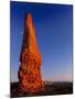 Moon and sandstone spire at Arches National Park-Scott T. Smith-Mounted Photographic Print