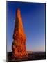 Moon and sandstone spire at Arches National Park-Scott T. Smith-Mounted Photographic Print