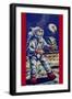 Moon Astronaut-null-Framed Art Print