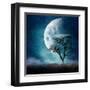 Moon Blues-Dirk Wüstenhagen-Framed Art Print