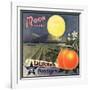 Moon Brand - California - Citrus Crate Label-Lantern Press-Framed Art Print