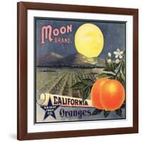 Moon Brand - California - Citrus Crate Label-Lantern Press-Framed Art Print