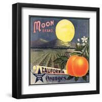 Moon Brand - California - Citrus Crate Label-Lantern Press-Framed Art Print