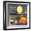 Moon Brand - California - Citrus Crate Label-Lantern Press-Framed Art Print