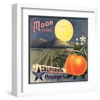 Moon Brand - California - Citrus Crate Label-Lantern Press-Framed Art Print