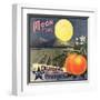 Moon Brand - California - Citrus Crate Label-Lantern Press-Framed Art Print