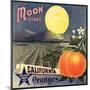 Moon Brand - California - Citrus Crate Label-Lantern Press-Mounted Premium Giclee Print