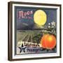 Moon Brand - California - Citrus Crate Label-Lantern Press-Framed Premium Giclee Print