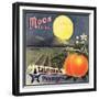 Moon Brand - California - Citrus Crate Label-Lantern Press-Framed Premium Giclee Print