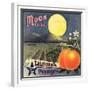 Moon Brand - California - Citrus Crate Label-Lantern Press-Framed Premium Giclee Print