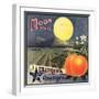 Moon Brand - California - Citrus Crate Label-Lantern Press-Framed Art Print