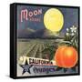 Moon Brand - California - Citrus Crate Label-Lantern Press-Framed Stretched Canvas