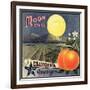 Moon Brand - California - Citrus Crate Label-Lantern Press-Framed Art Print