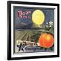 Moon Brand - California - Citrus Crate Label-Lantern Press-Framed Art Print