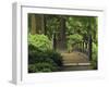 Moon Bridge after the Rain: Portland Japanese Garden, Portland, Oregon, USA-Michel Hersen-Framed Photographic Print