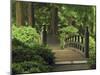 Moon Bridge after the Rain: Portland Japanese Garden, Portland, Oregon, USA-Michel Hersen-Mounted Photographic Print