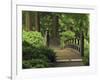 Moon Bridge after the Rain: Portland Japanese Garden, Portland, Oregon, USA-Michel Hersen-Framed Photographic Print