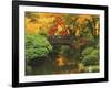 Moon Bridge in Autumn: Portland Japanese Garden, Portland, Oregon, USA-Michel Hersen-Framed Premium Photographic Print