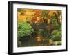 Moon Bridge in Autumn: Portland Japanese Garden, Portland, Oregon, USA-Michel Hersen-Framed Photographic Print