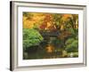 Moon Bridge in Autumn: Portland Japanese Garden, Portland, Oregon, USA-Michel Hersen-Framed Photographic Print