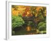 Moon Bridge in Autumn: Portland Japanese Garden, Portland, Oregon, USA-Michel Hersen-Framed Photographic Print