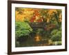 Moon Bridge in Autumn: Portland Japanese Garden, Portland, Oregon, USA-Michel Hersen-Framed Photographic Print