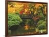 Moon Bridge in Autumn: Portland Japanese Garden, Portland, Oregon, USA-Michel Hersen-Framed Photographic Print