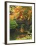 Moon Bridge in Autumn: Portland Japanese Garden, Portland, Oregon, USA-Michel Hersen-Framed Photographic Print