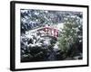 Moon Bridge in Kabota Gardens, Seattle, Washington, USA-Julie Eggers-Framed Photographic Print