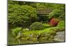 Moon Bridge in Spring, Portland Japanese Garden, Portland, Oregon, Usa-Michel Hersen-Mounted Photographic Print