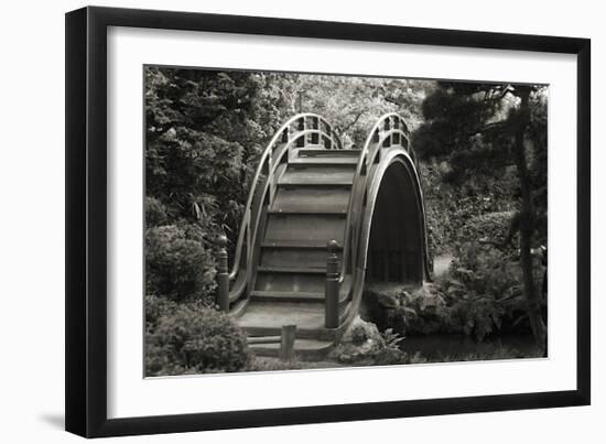 Moon Bridge in Tea Garden-Christian Peacock-Framed Giclee Print