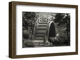 Moon Bridge in Tea Garden-Christian Peacock-Framed Art Print