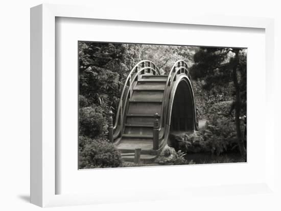 Moon Bridge in Tea Garden-Christian Peacock-Framed Art Print