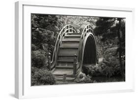 Moon Bridge in Tea Garden-Christian Peacock-Framed Art Print