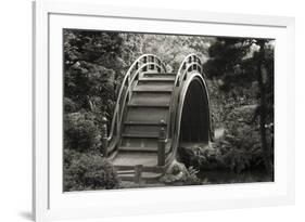 Moon Bridge in Tea Garden-Christian Peacock-Framed Art Print