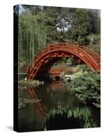 Moon Bridge Japanese Garden Huntington Botanical Gardens San Marino, California, USA-null-Stretched Canvas