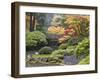 Moon Bridge, Portland Japanese Garden, Oregon, USA-William Sutton-Framed Photographic Print