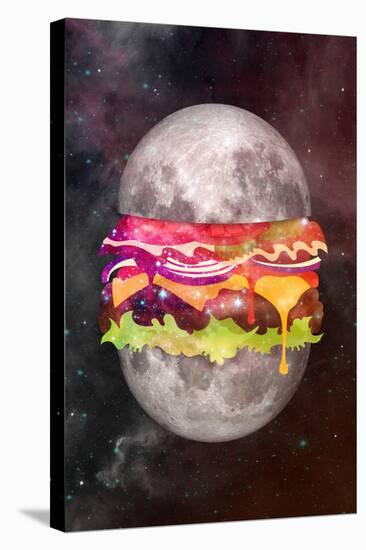 Moon Burger-null-Stretched Canvas