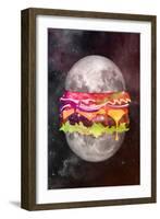 Moon Burger-null-Framed Art Print