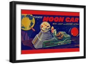 Moon Car-null-Framed Art Print