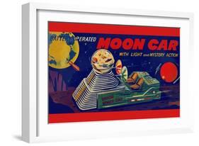 Moon Car-null-Framed Art Print